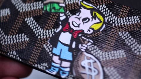 Goyard Richie Rich card holder by Charlie Palline 